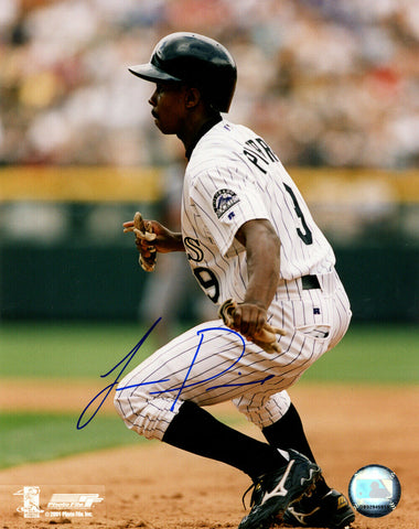 Juan Pierre Autographed/Signed Colorado Rockies 8x10 Photo 12749