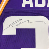 Framed Autographed/Signed Jamal Adams 35x39 LSU Purple Jersey JSA COA