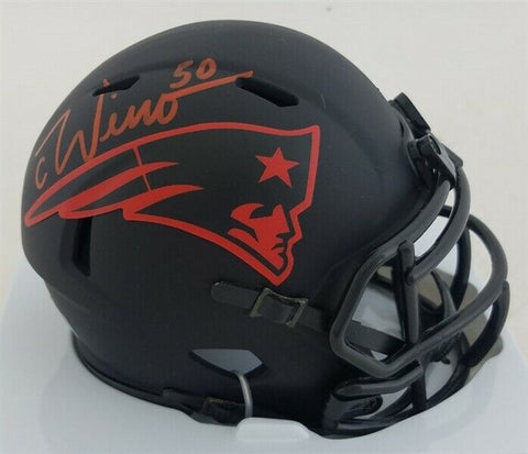 Chase Winovich Signed New England Patriots Eclipse Mini Helmet (Beckett COA)