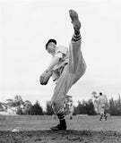 Bob Feller Indians Signed Gold HOF Postcard (PSA Encap.) 1948 World Series Champ