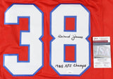 Roland James Signed New England Patriots Jersey "1985 AFC Champs" (JSA COA) R.B.