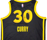 WARRIORS STEPHEN CURRY AUTOGRAPHED NIKE SWINGMAN CITY JERSEY 48 BECKETT 234086