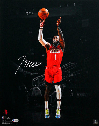 John Wall Signed Houston Rockets 16x20 FP Photo Red Jersey- Beckett Witness *Wh