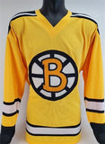 Gerry Cheevers Signed Boston Bruin Jersey (JSA COA) Hall of Fame 1985 Goaltender