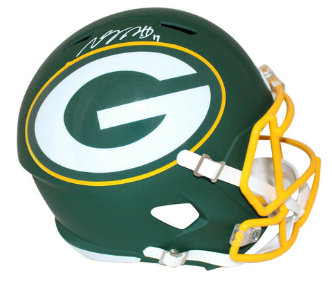 Davante Adams Autographed Green Bay Packers AMP Replica Helmet JSA 27650