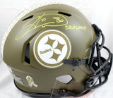 Hines Ward Signed Steelers F/S Salute to Service Speed Auth. Helmet w/Ins.- BAW