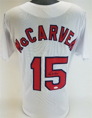 Tim McCarver Signed St. Louis Cardinals Jersey (JSA COA) 2xWorld Series Champion