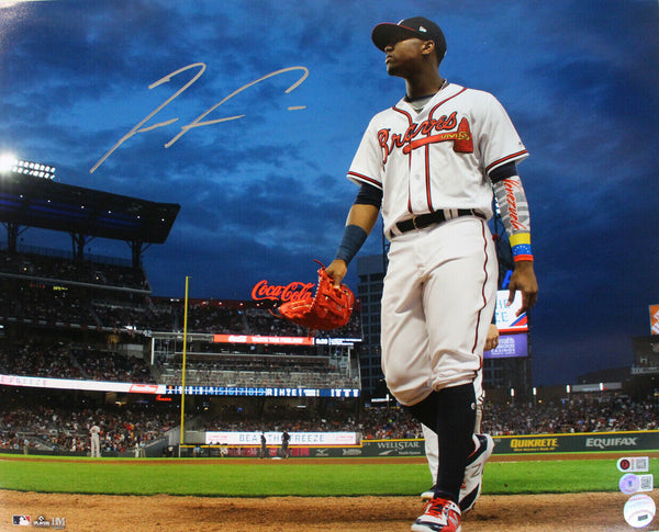 Ronald Acuna Autographed/Signed Atlanta Braves 16x20 Photo Beckett BAS 34436