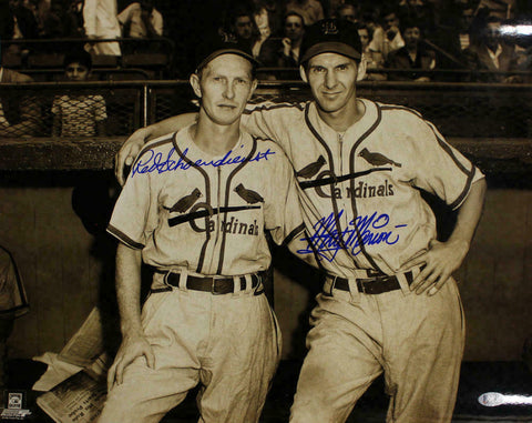 Red Schoendienst & Marty Marion Signed St Louis Cardinals 16x20 Photo BAS 23913