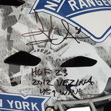 Henrik Lundqvist Autographed "HOF 23" Full Size Goalie Mask Fanatics LE 30