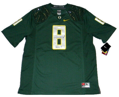 MARCUS MARIOTA AUTOGRAPHED SIGNED OREGON DUCKS #8 GREEN NIKE LIMITED JERSEY JSA