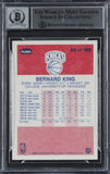 Knicks Bernard King "HOF 13" Signed 1986 Fleer #60 Card Auto 10! BAS Slabbed