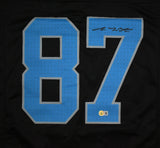 Sam LaPorta Autographed Black Pro Style Jersey - Beckett W Hologram *Black