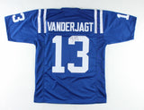 Mike Vanderjagt Signed Colts Jersey with Hand-Drawn Field Goal Sketch (JSA COA)