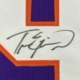 Autographed/Signed TRAVIS ETIENNE Clemson Purple College Football Jersey JSA COA