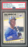 1989 Fleer #548 Ken Griffey Jr. RC Rookie Mariners PSA/DNA Auto GEM MINT 10