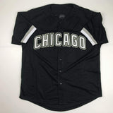 Autographed/Signed YOAN MONCADA Chicago Black Baseball Jersey Beckett BAS COA