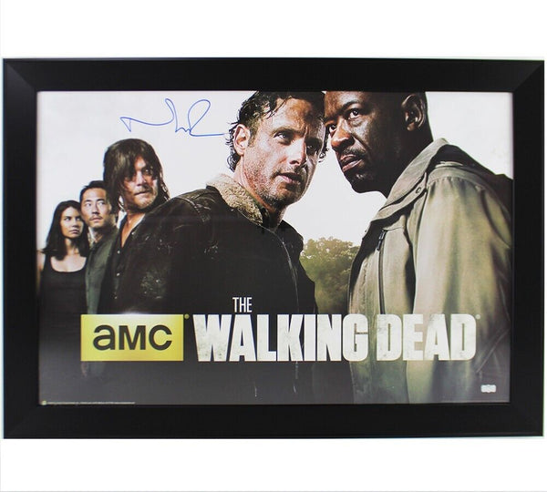 Norman Reedus Signed The Walking Dead Framed Season Six Poster