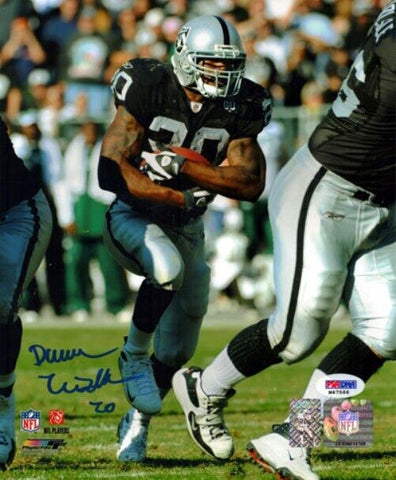 DARREN MCFADDEN AUTOGRAPHED 8X10 PHOTO OAKLAND RAIDERS PSA/DNA STOCK #15097