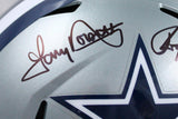 Pearson/Staubach/Dorsett Signed Cowboys F/S Speed Helmet-Beckett W Hologram