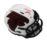 Bijan Robinson Signed Atlanta Falcons Speed Lunar NFL Mini Helmet