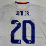 Autographed/Signed Vini Vinicius Jr. Real Madrid White Soccer Jersey BAS COA #2