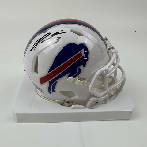 Autographed/Signed Damar Hamlin Buffalo Bills Mini Helmet Beckett BAS COA