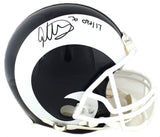 Todd Gurley Signed Los Angeles Rams Riddell Authentic NFL Helmet-"OPOY 17"