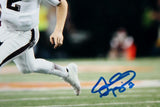 Johnny Manziel Autographed Texas A&M 8x10 Running White Jersey Photo- PSA/DNA