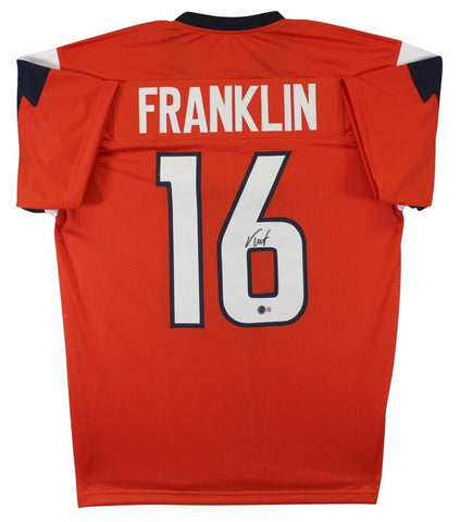 Troy Franklin Signed Denver Broncos Jersey (Beckett) 2024 Draft Pick Oregon Duck