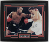 Sugar Ray Leonard & Roberto Duran Signed 18 x 22 Framed Photo Display (JSA COA)