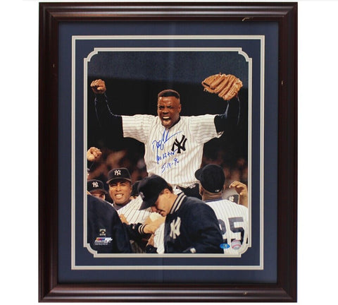 Dwight Gooden Signed New York Yankees Framed 16x20 MLB Photo - No Hitter 5/14/96