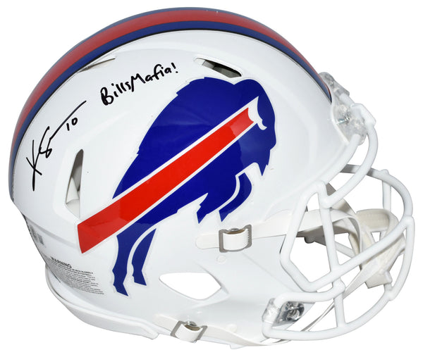 KHALIL SHAKIR AUTOGRAPHED BUFFALO BILLS WHITE AUTHENTIC SPEED HELMET BECKETT