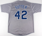 Bruce Sutter Signed Chicago Cubs Jersey Inscribed "HOF 06" (JSA COA)