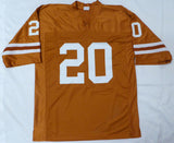 Texas Earl Campbell Autographed Signed Orange Jersey "HT 77" Beckett QR #BM26063