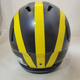 AIDAN HUTCHINSON SIGNED MICHIGAN WOLVERINES F/S SPEED REPLICA HELMET BECKETT QR