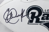 Eric Dickerson Signed Los Angeles Rams Logo Football w/HOF- Beckett W Auth