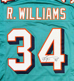 Ricky Williams Autographed Teal Pro Style Jersey- JSA W Authentication *Across 4