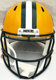 AARON JONES AUTOGRAPHED PACKERS YELLOW FULL SIZE HELMET BECKETT WITNESS 224718