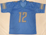 Detroit Lions Hendon Hooker Autographed Blue Jersey Beckett BAS QR #W563220