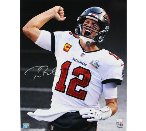 Tom Brady Signed Tampa Bay Buccaneers Unframed 16x20 NFL Photo - SB LV Spotlight