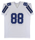 Drew Pearson "HOF 21" Signed White Pro Style Jersey Autographed BAS Witnessed