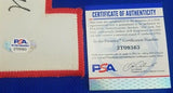 Marv Levy Signed Bills Jersey Inscribed "HOF '01" (PSA COA) 4xSuper Bowl Coach