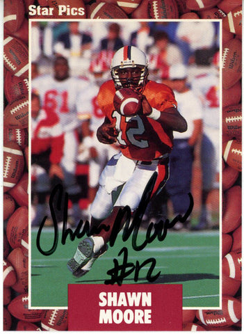 Shawn Moore Autographed 1991 Star Pics #37 Trading Card Beckett 44819