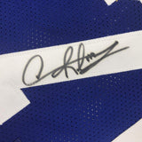 Autographed/Signed DENNIS RODMAN Dallas Blue Basketball Jersey PSA/DNA COA Auto