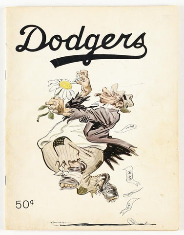 1951 Vintage Brooklyn Dodgers Baseball Yearbook Magazine / Jackie Robinson