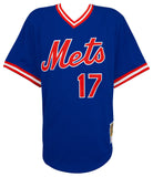 Keith Hernandez Signed Mets Blue M&N Batting Practice Baseball Jersey - (SS COA)