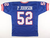 Pepper Johnson Signed New York Giants Jersey (JSA COA) 2xSuper Bowl Champion