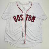 Autographed/Signed Tanner Houck Boston White Baseball Jersey JSA COA