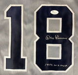 Don Larsen New York Signed Gray Baseball Jersey 1956 WS MVP Inscribed JSA